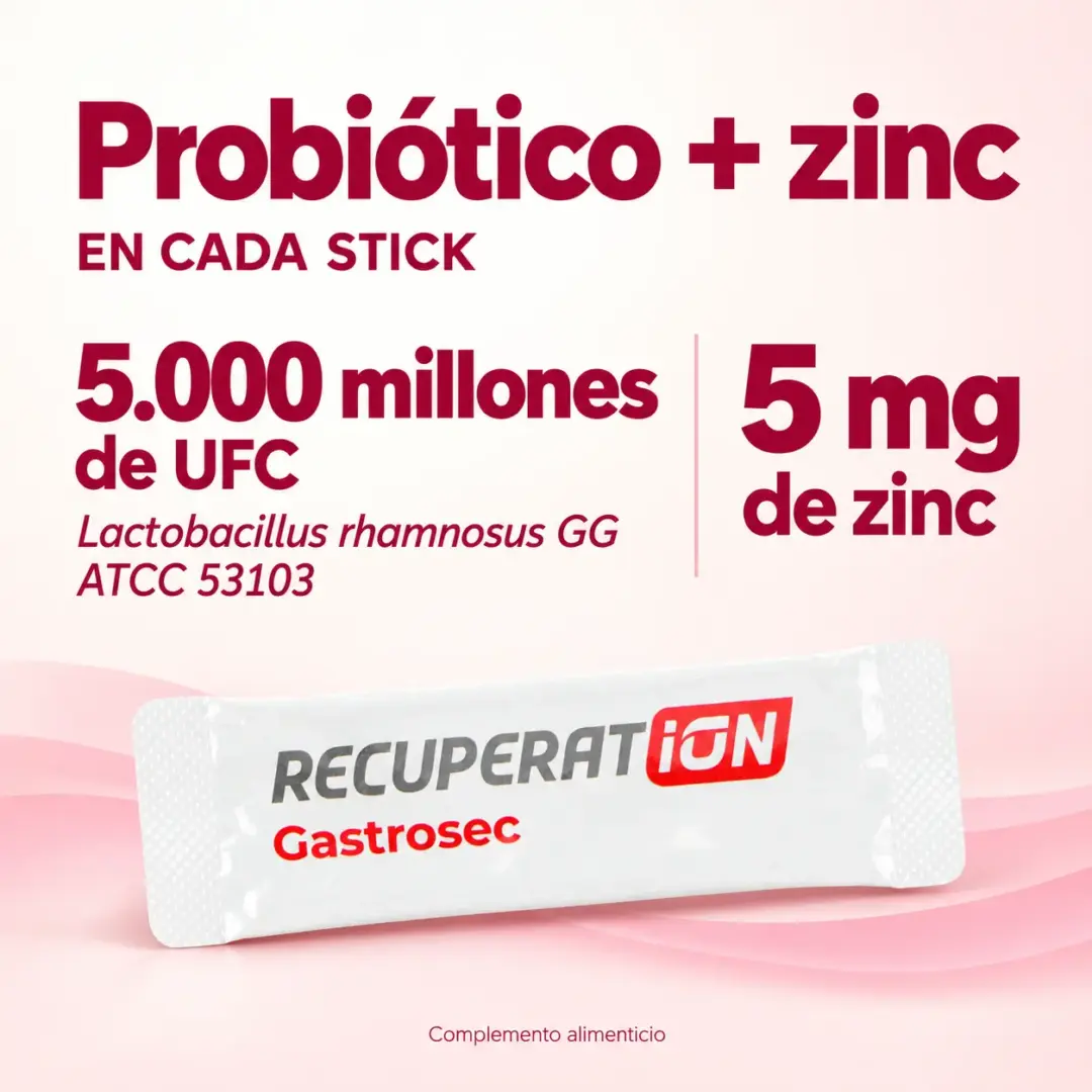 Composición Gastrosec_ probiótico + zinc
